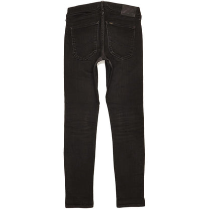 Lee Luke Men Black Skinny Slim Stretch Jeans W28 L32
