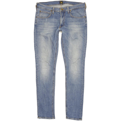 Lee Luke Men Blue Skinny Slim Stretch Jeans W32 L32