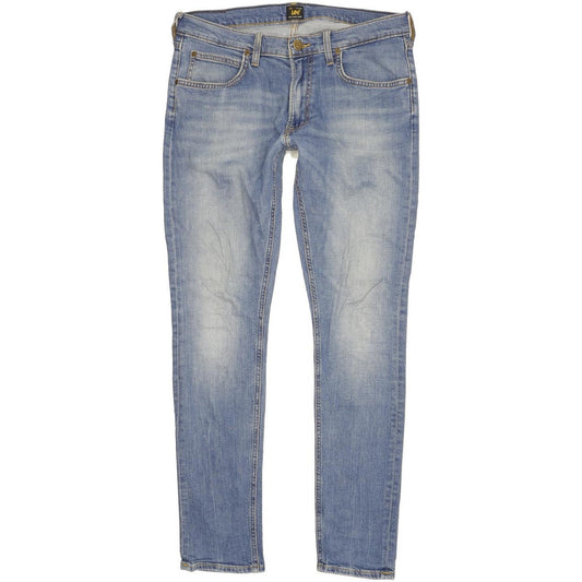 Lee Luke Men Blue Skinny Slim Stretch Jeans W32 L32
