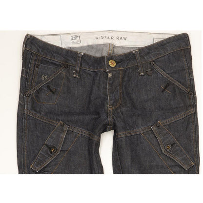 G-Star Santo Elwood Women Blue Skinny Slim Jeans W28 L34