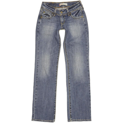 Levi's 570 Women Blue Straight Slim Stretch Jeans W25 L31