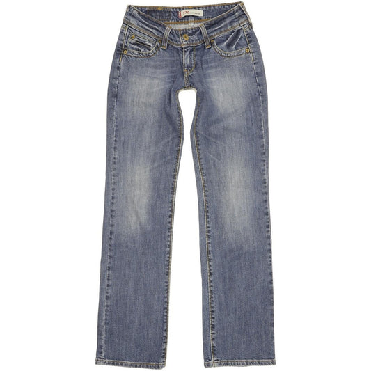 Levi's 570 Women Blue Straight Slim Stretch Jeans W25 L31