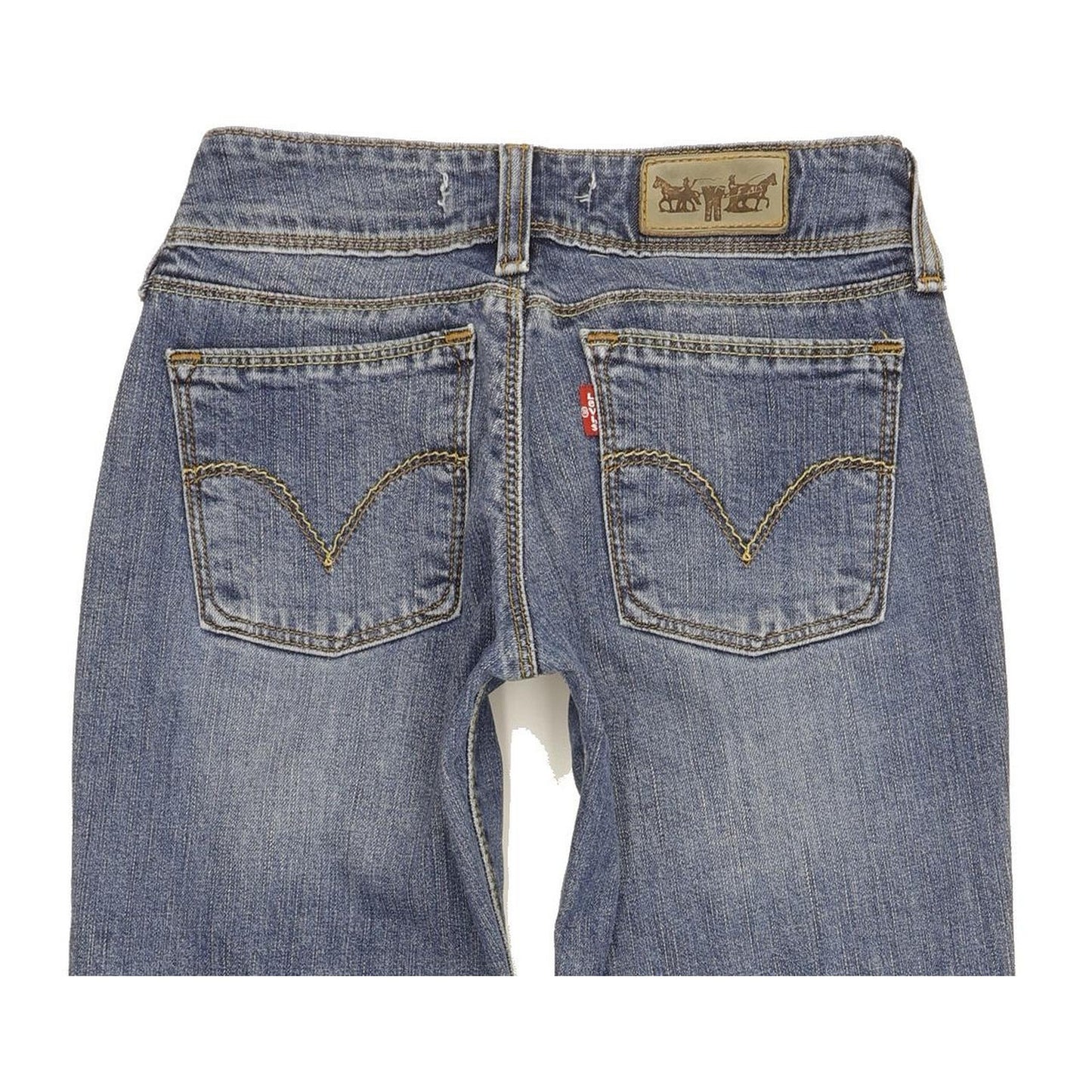 Levi's 570 Women Blue Straight Slim Stretch Jeans W25 L31