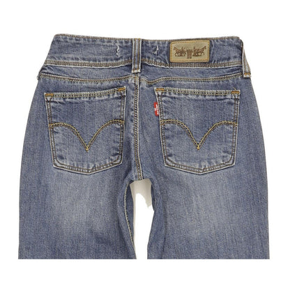 Levi's 570 Women Blue Straight Slim Stretch Jeans W25 L31