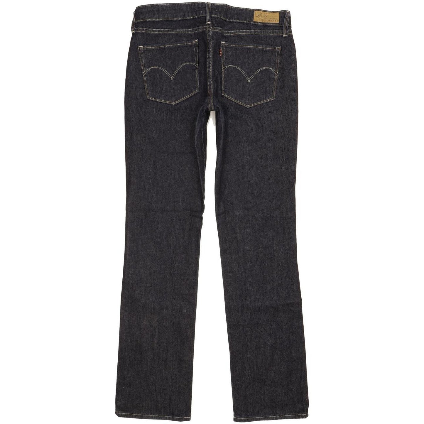 Levi's Demi Curve Women Navy Straight Slim Stretch Jeans W29 L32