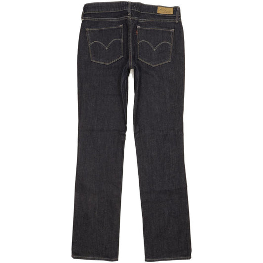 Levi's Demi Curve Women Navy Straight Slim Stretch Jeans W29 L32