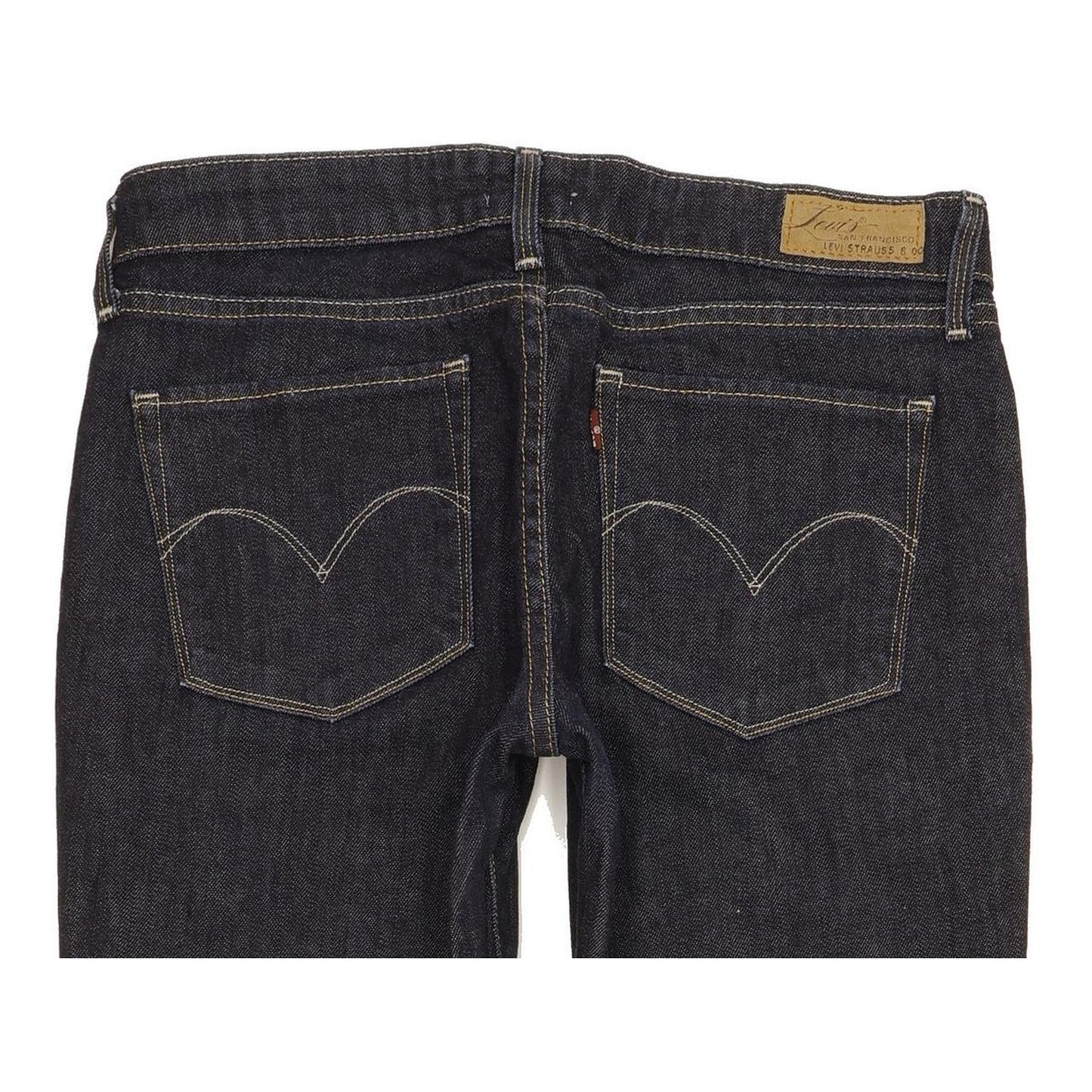 Levi's Demi Curve Women Navy Straight Slim Stretch Jeans W29 L32