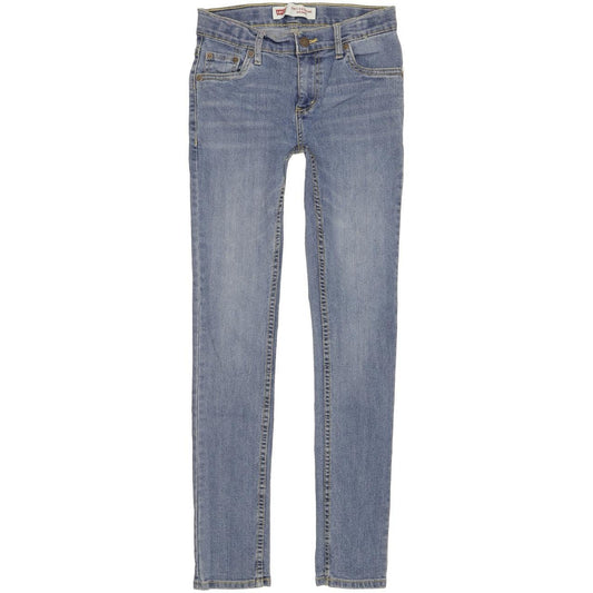 Levi's 519 Kids Women Blue Skinny Slim Jeans W26 L28