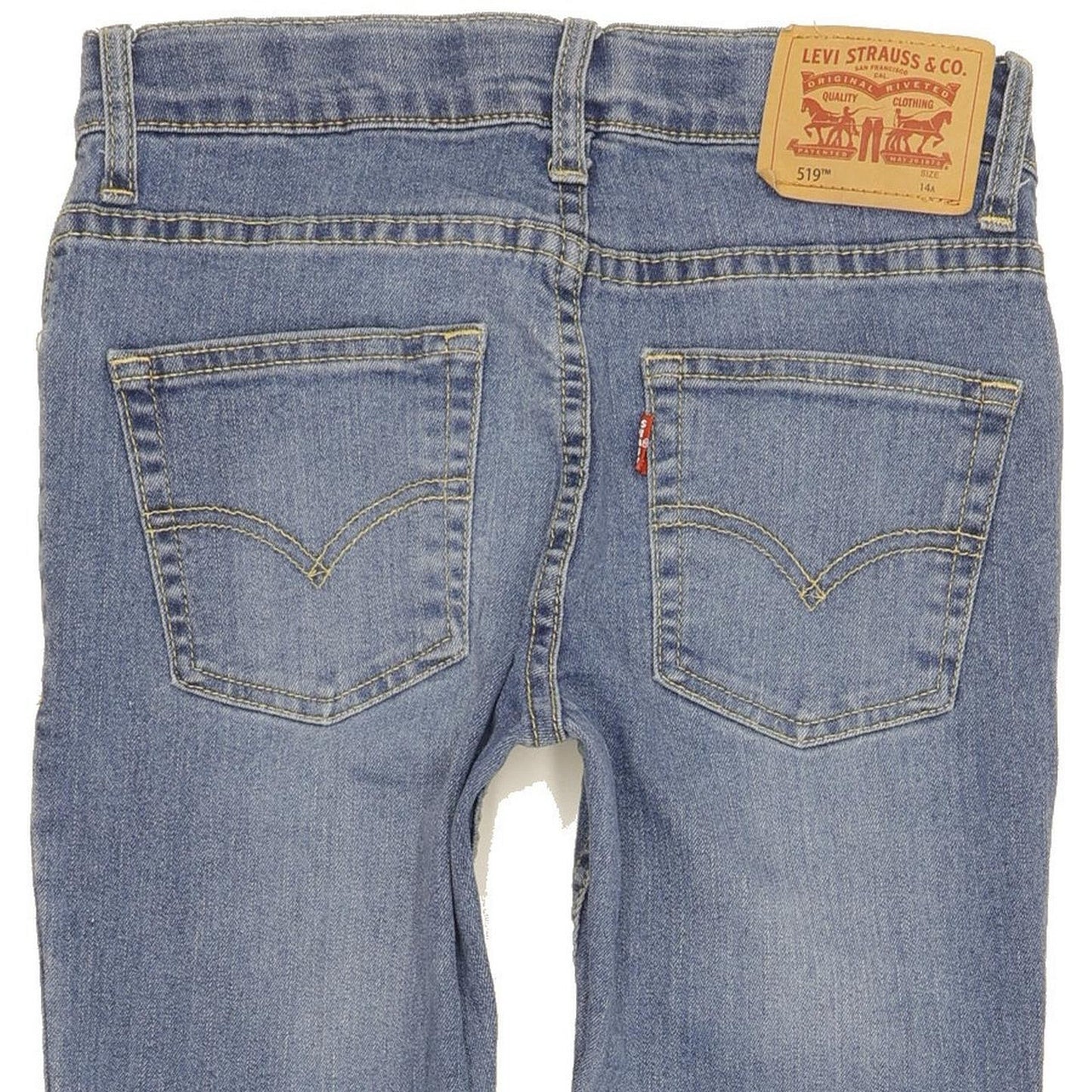 Levi's 519 Kids Women Blue Skinny Slim Jeans W26 L28