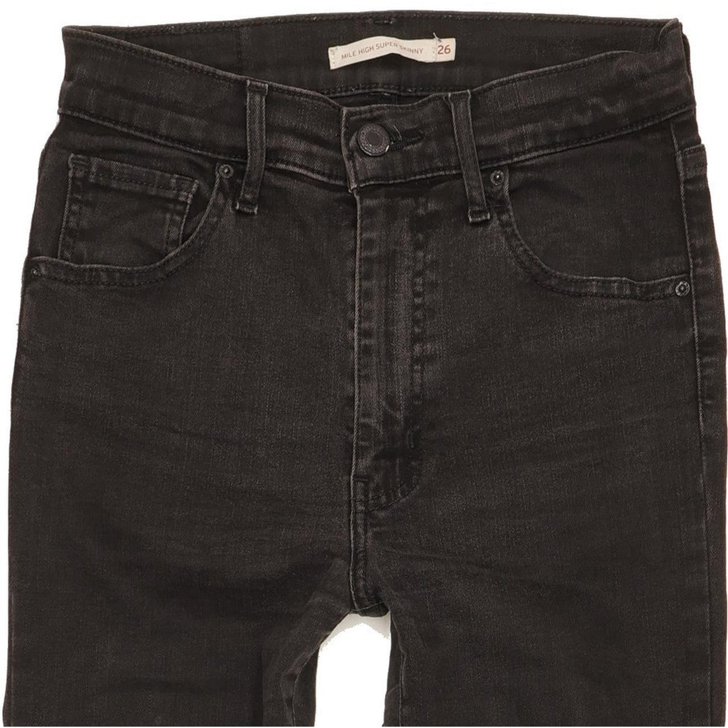 Levi's Mile Women Black Skinny Slim Stretch Jeans W26 L32