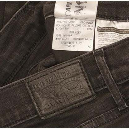 Levi's Mile Women Black Skinny Slim Stretch Jeans W26 L32
