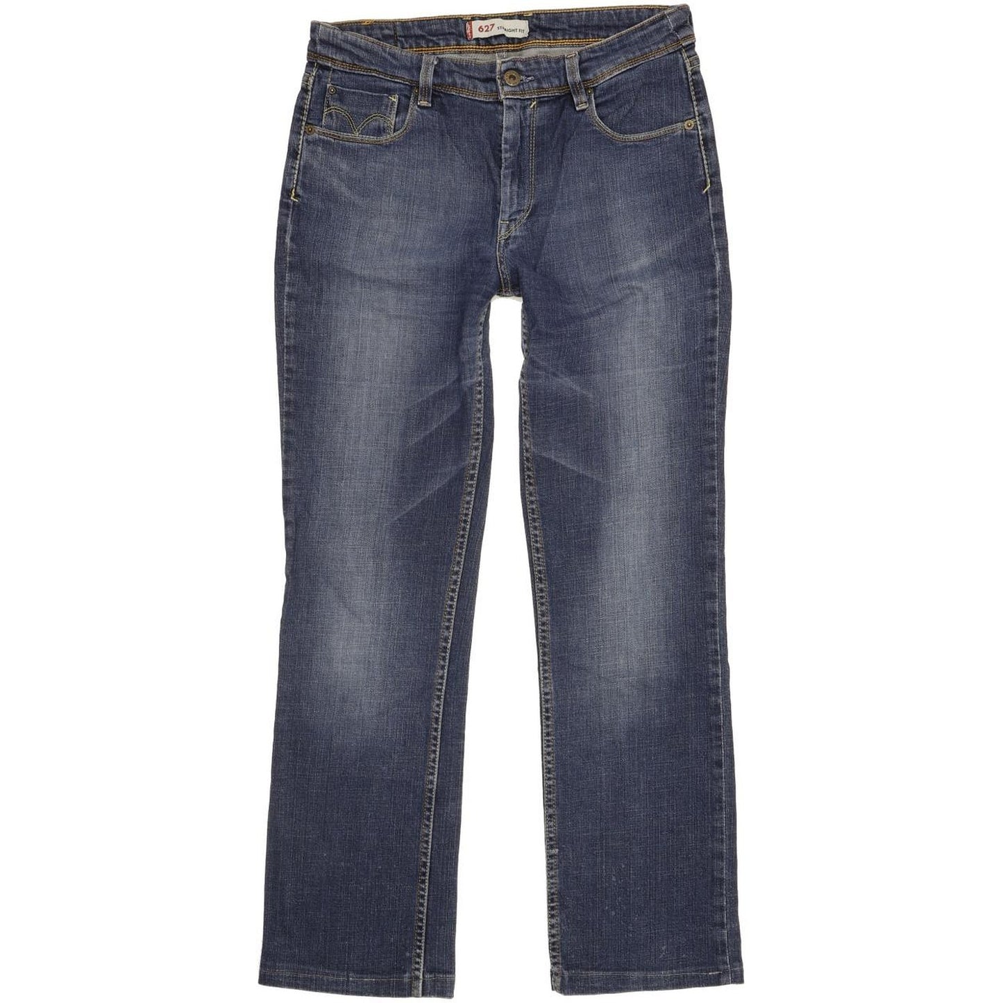 Levi's 627 Women Blue Straight Slim Stretch Jeans W31 L29