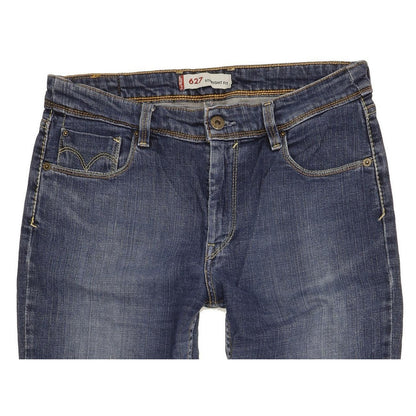 Levi's 627 Women Blue Straight Slim Stretch Jeans W31 L29