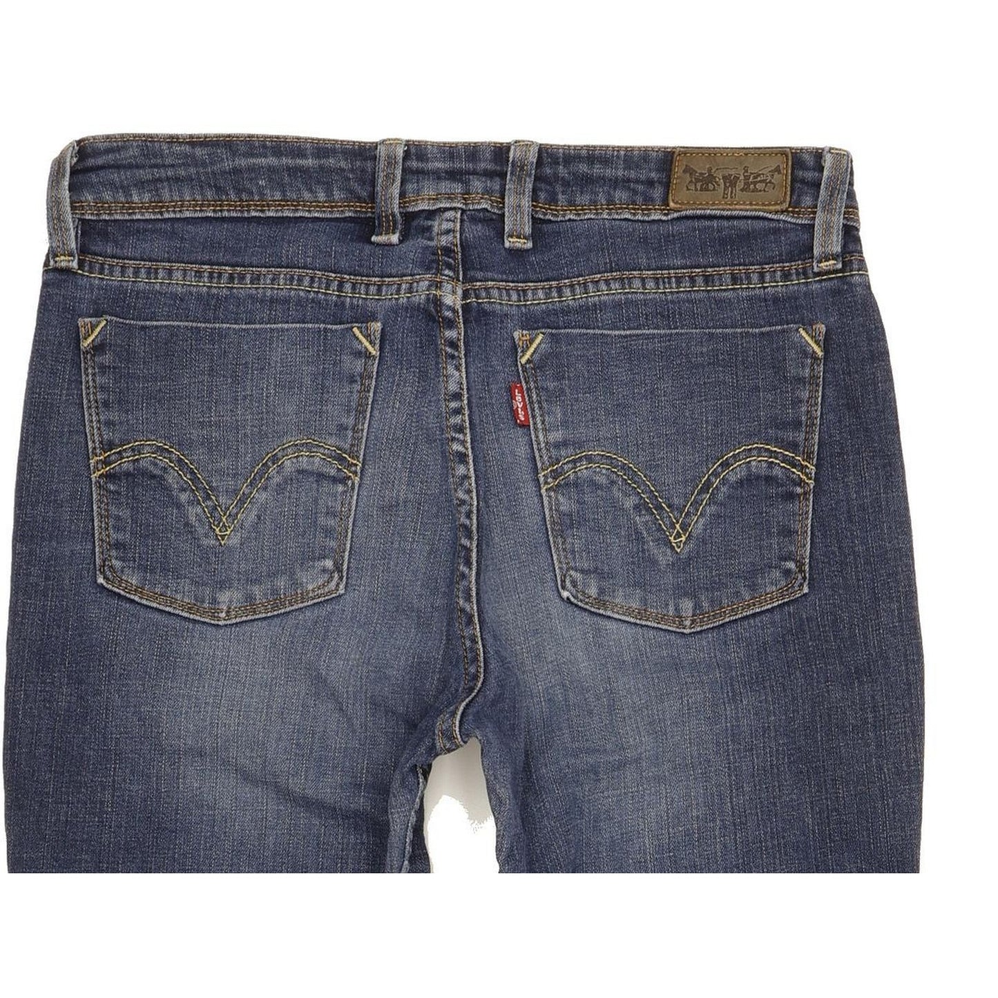 Levi's 627 Women Blue Straight Slim Stretch Jeans W31 L29