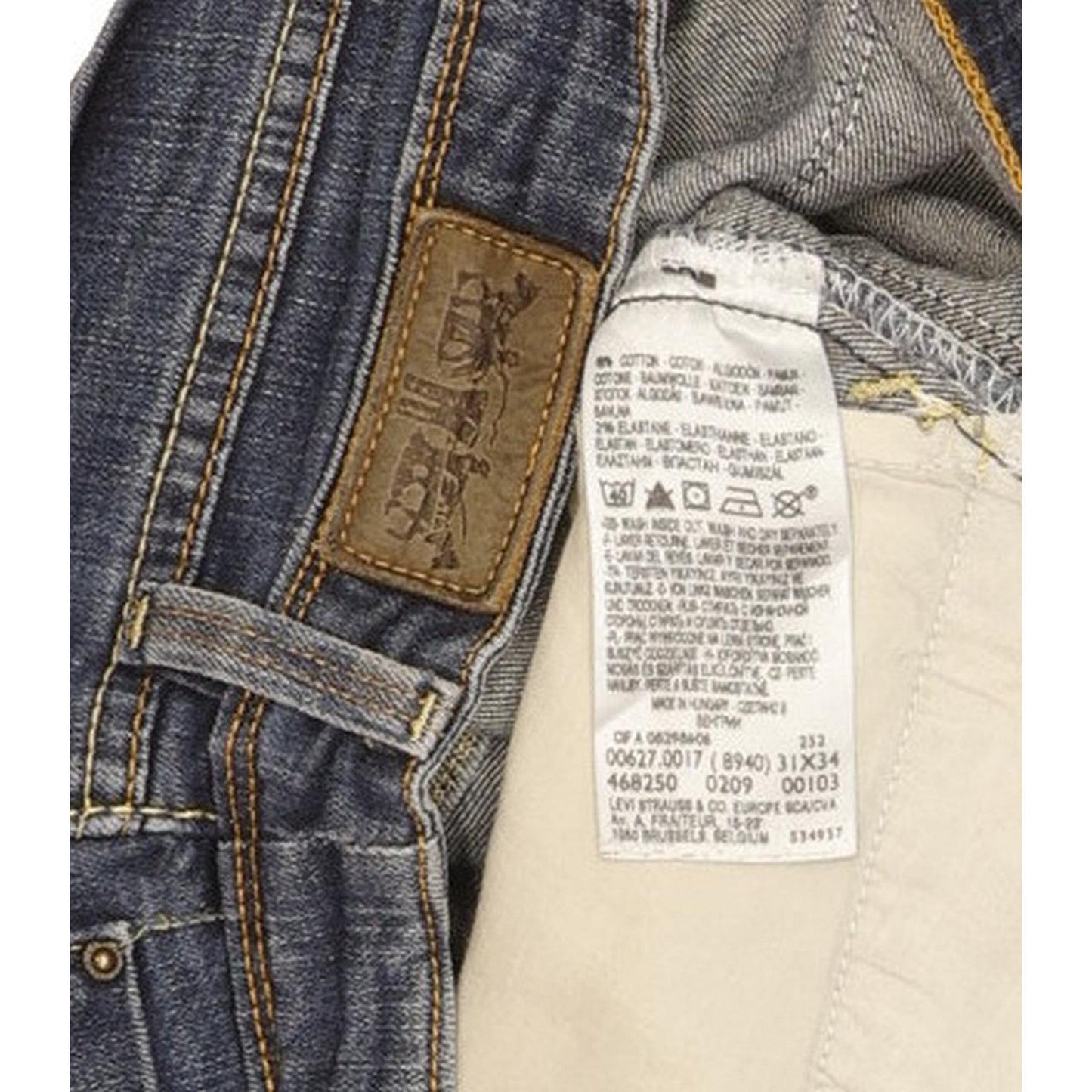 Levi's 627 Women Blue Straight Slim Stretch Jeans W31 L29
