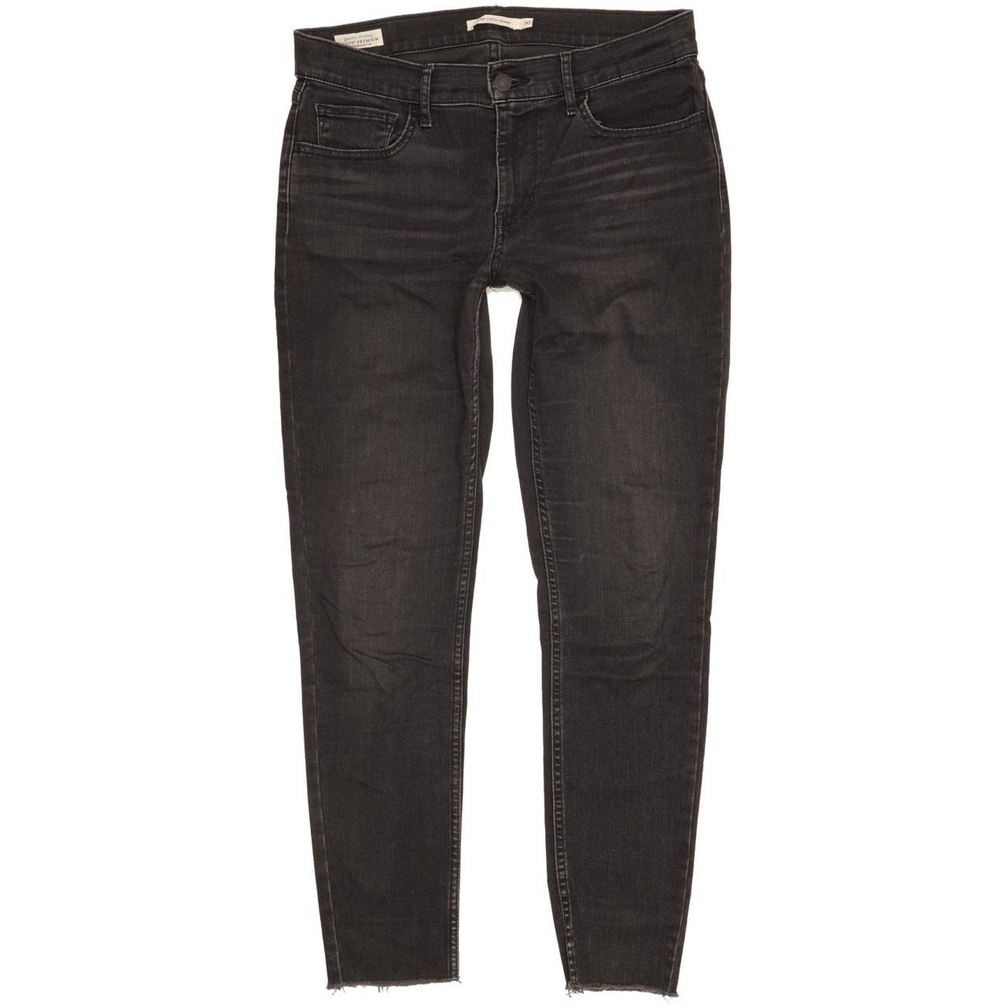 Levi's 710 Super Women Black Skinny Slim Stretch Jeans W30 L29
