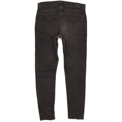 Levi's 710 Super Women Black Skinny Slim Stretch Jeans W30 L29