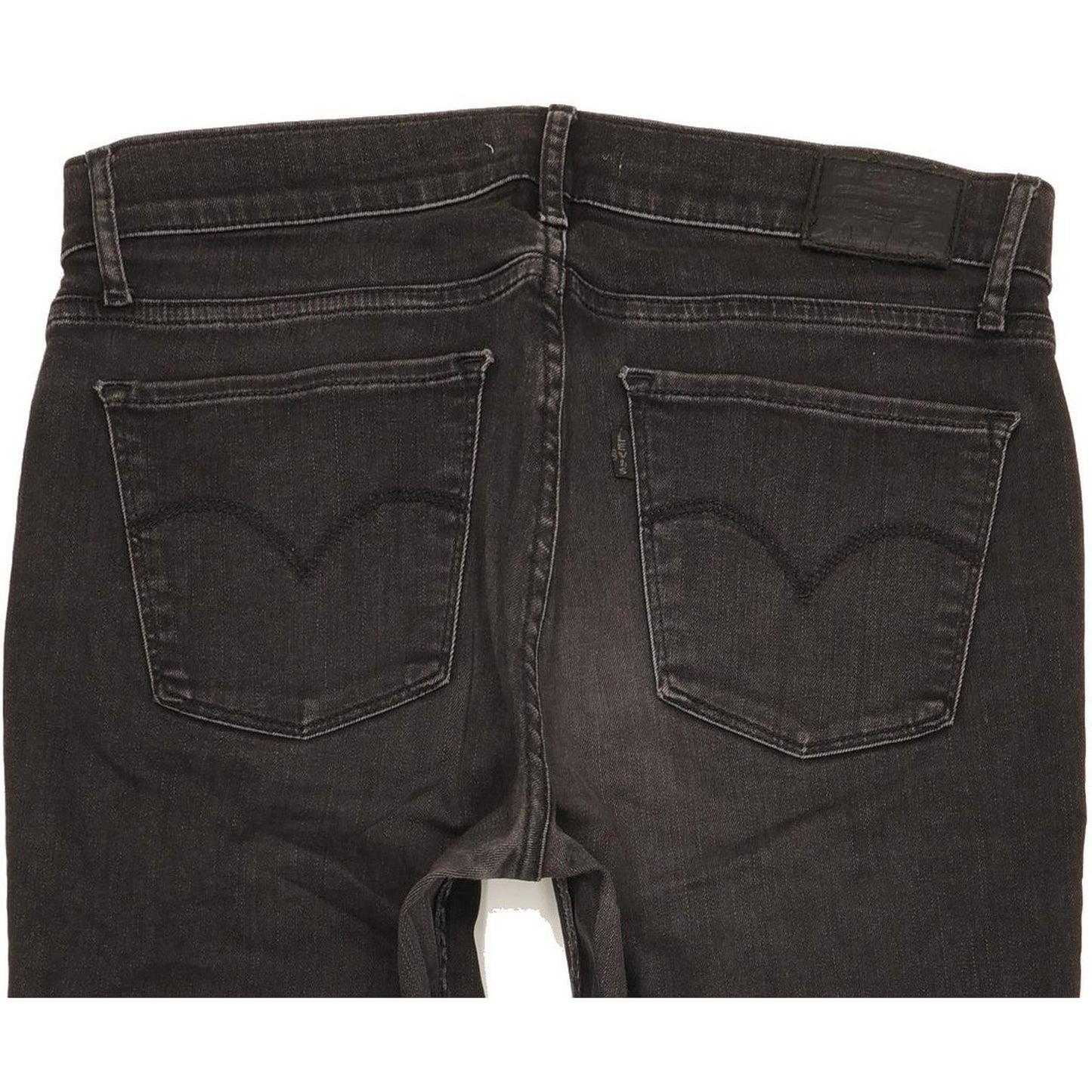 Levi's 710 Super Women Black Skinny Slim Stretch Jeans W30 L29