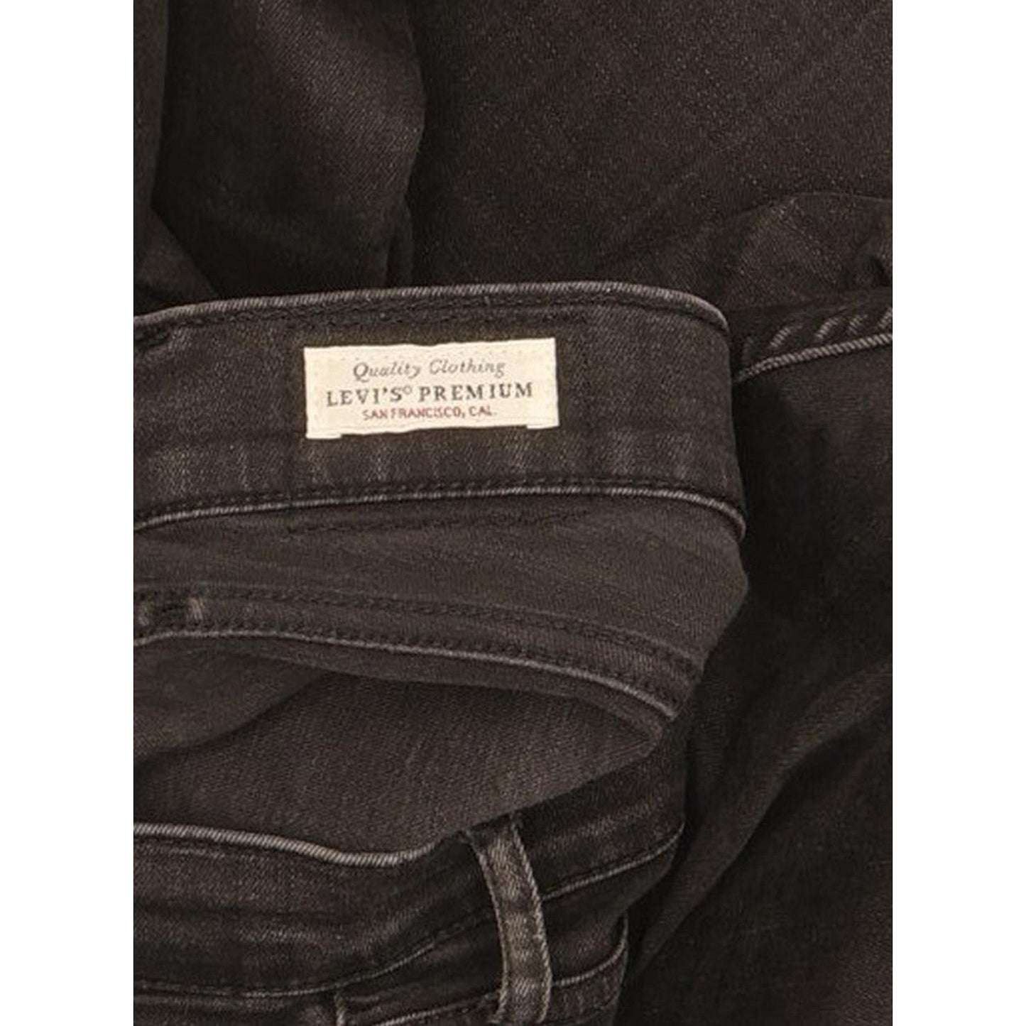 Levi's 710 Super Women Black Skinny Slim Stretch Jeans W30 L29