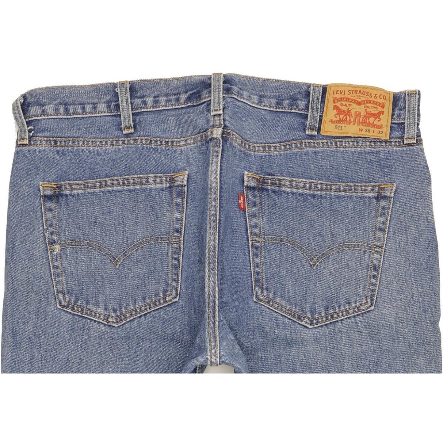Levi's 511 Men Blue Straight Slim Jeans W38 L32