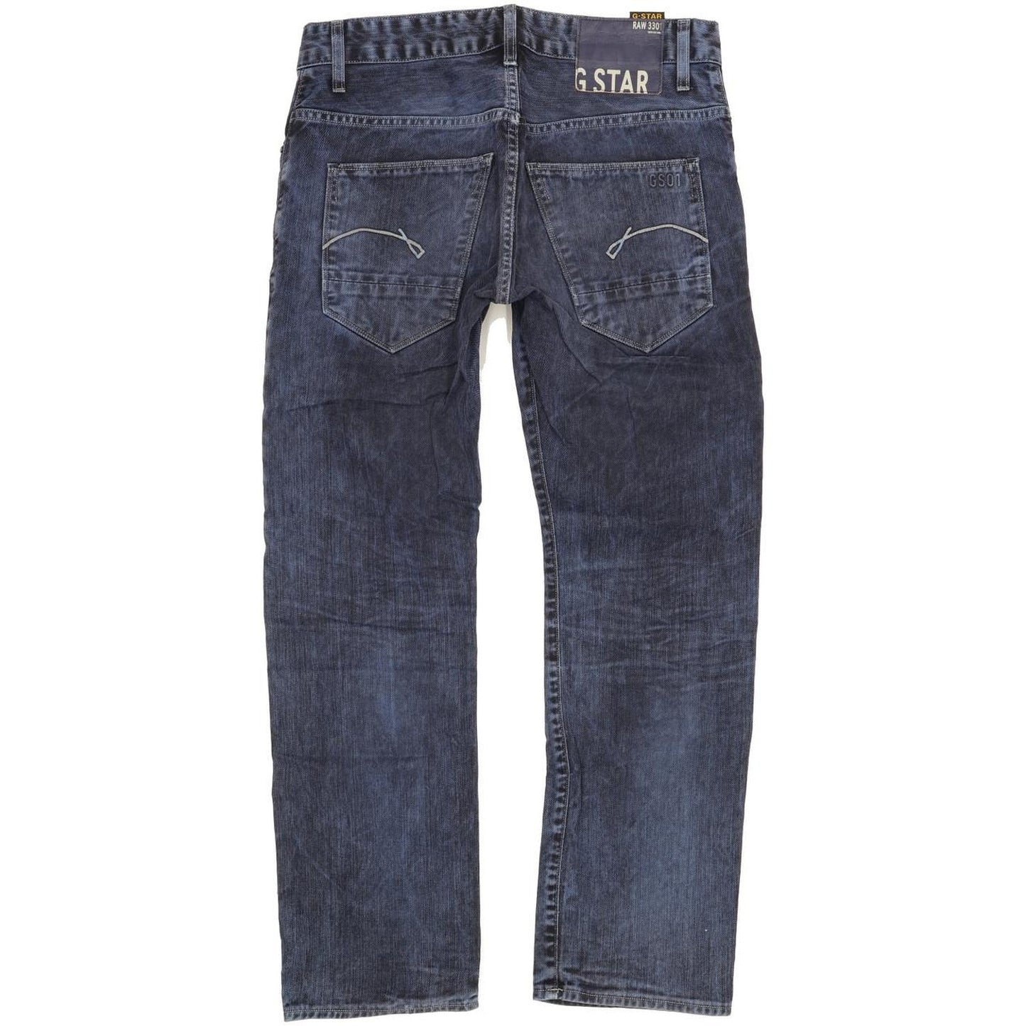 G-Star Morris Low Men Blue Straight Slim Jeans W31 L30