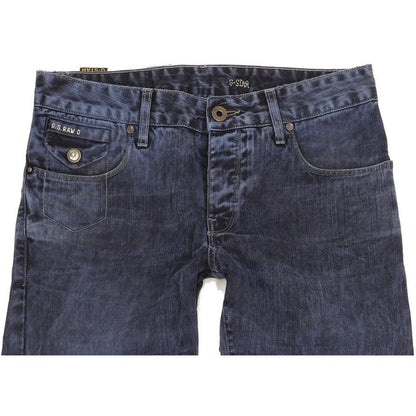 G-Star Morris Low Men Blue Straight Slim Jeans W31 L30