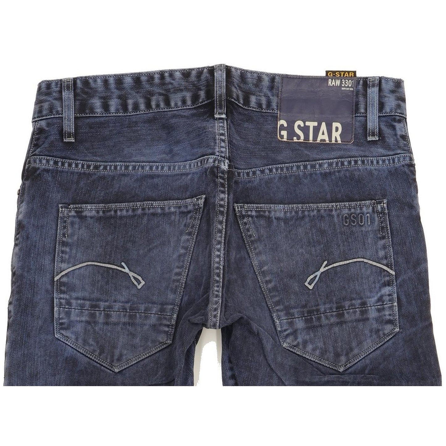 G-Star Morris Low Men Blue Straight Slim Jeans W31 L30