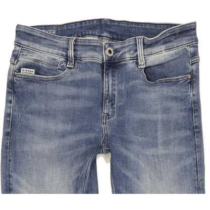 G-Star Noxer Women Blue Straight Regular Stretch Jeans W29 L29