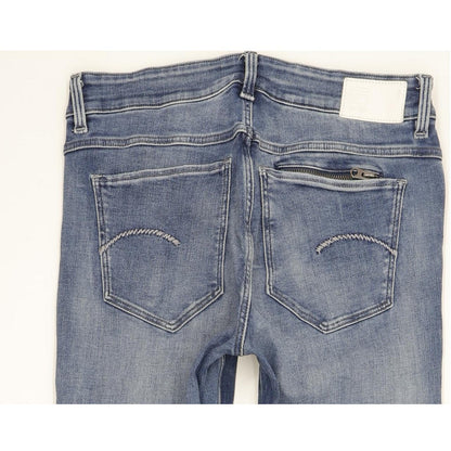 G-Star Noxer Women Blue Straight Regular Stretch Jeans W29 L29