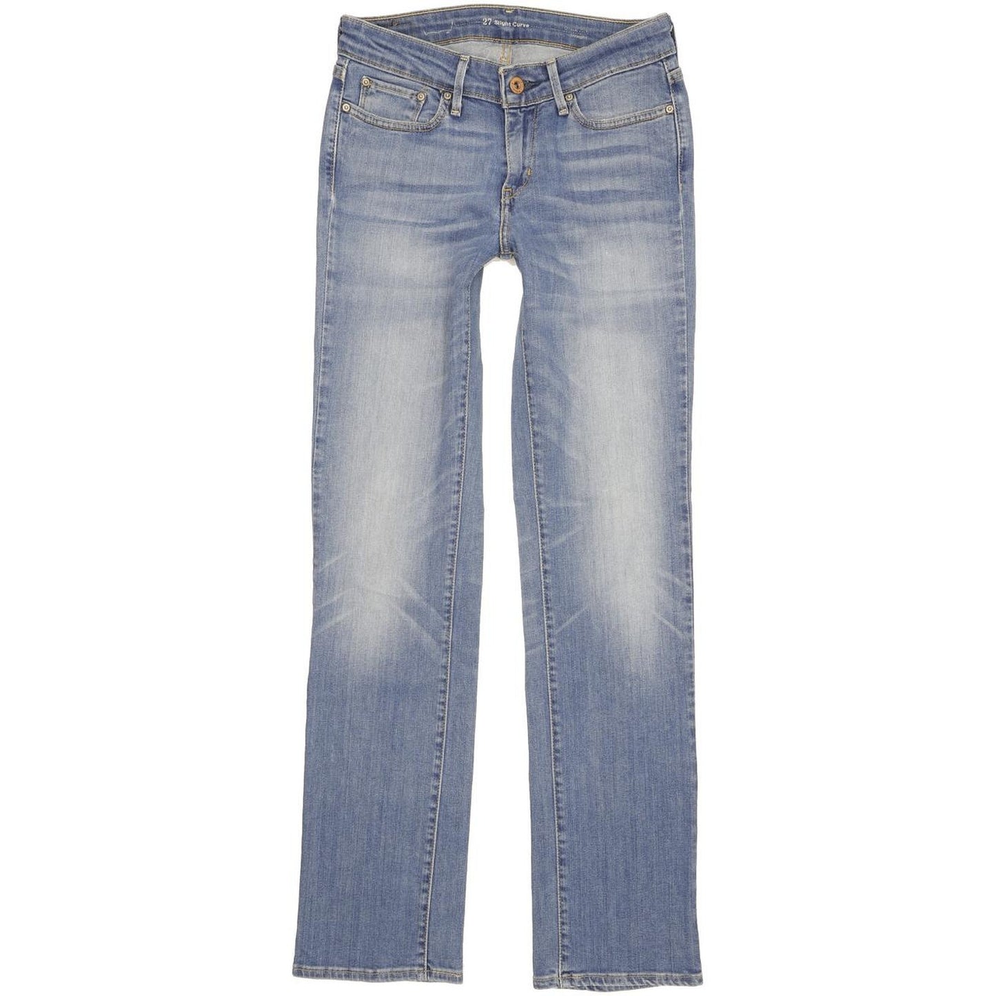 Levi's Slight Curve Women Blue Straight Slim Stretch Jeans W27 L31