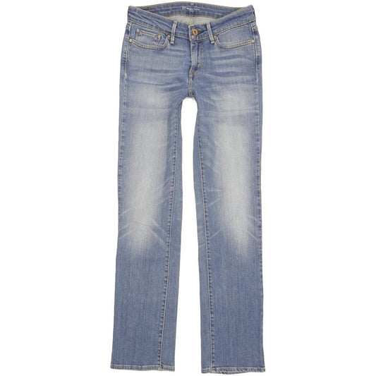 Levi's Slight Curve Women Blue Straight Slim Stretch Jeans W27 L31