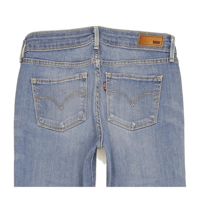 Levi's Slight Curve Women Blue Straight Slim Stretch Jeans W27 L31