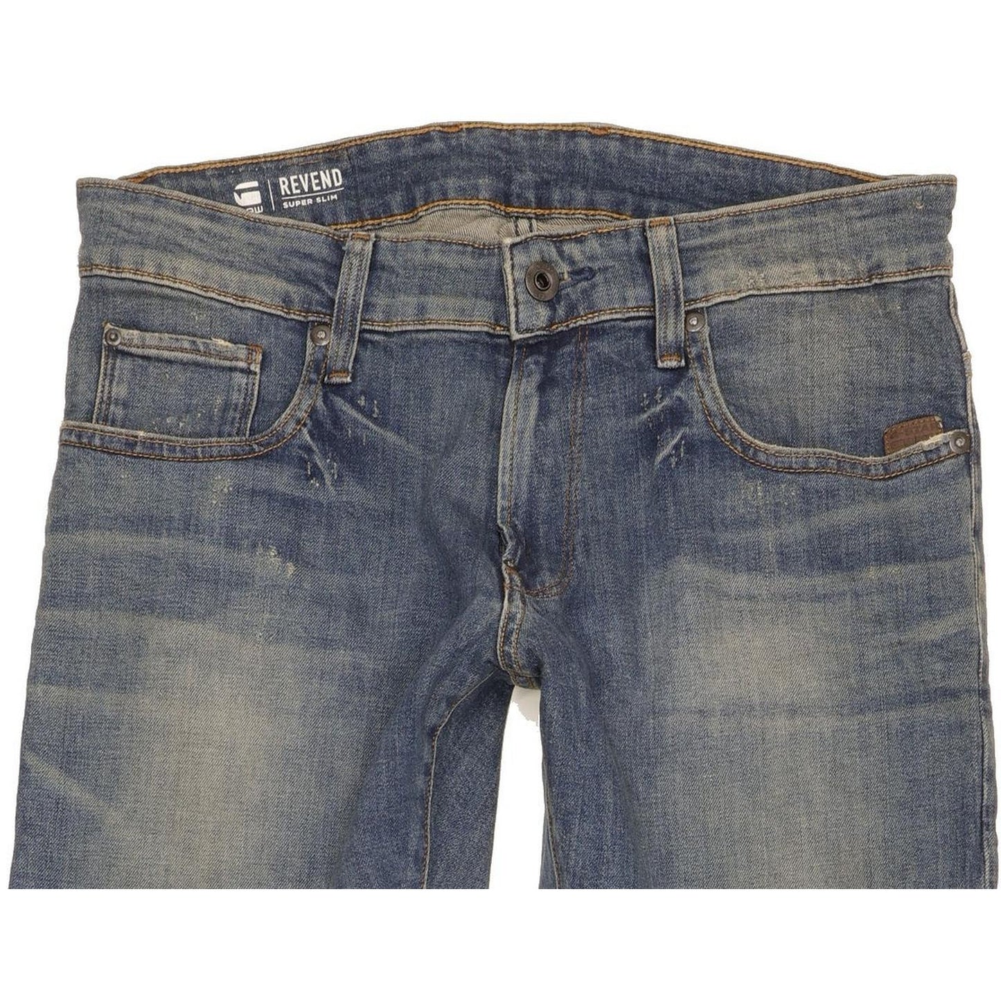 G-Star Revend Men Blue Skinny Slim Stretch Jeans W31 L37