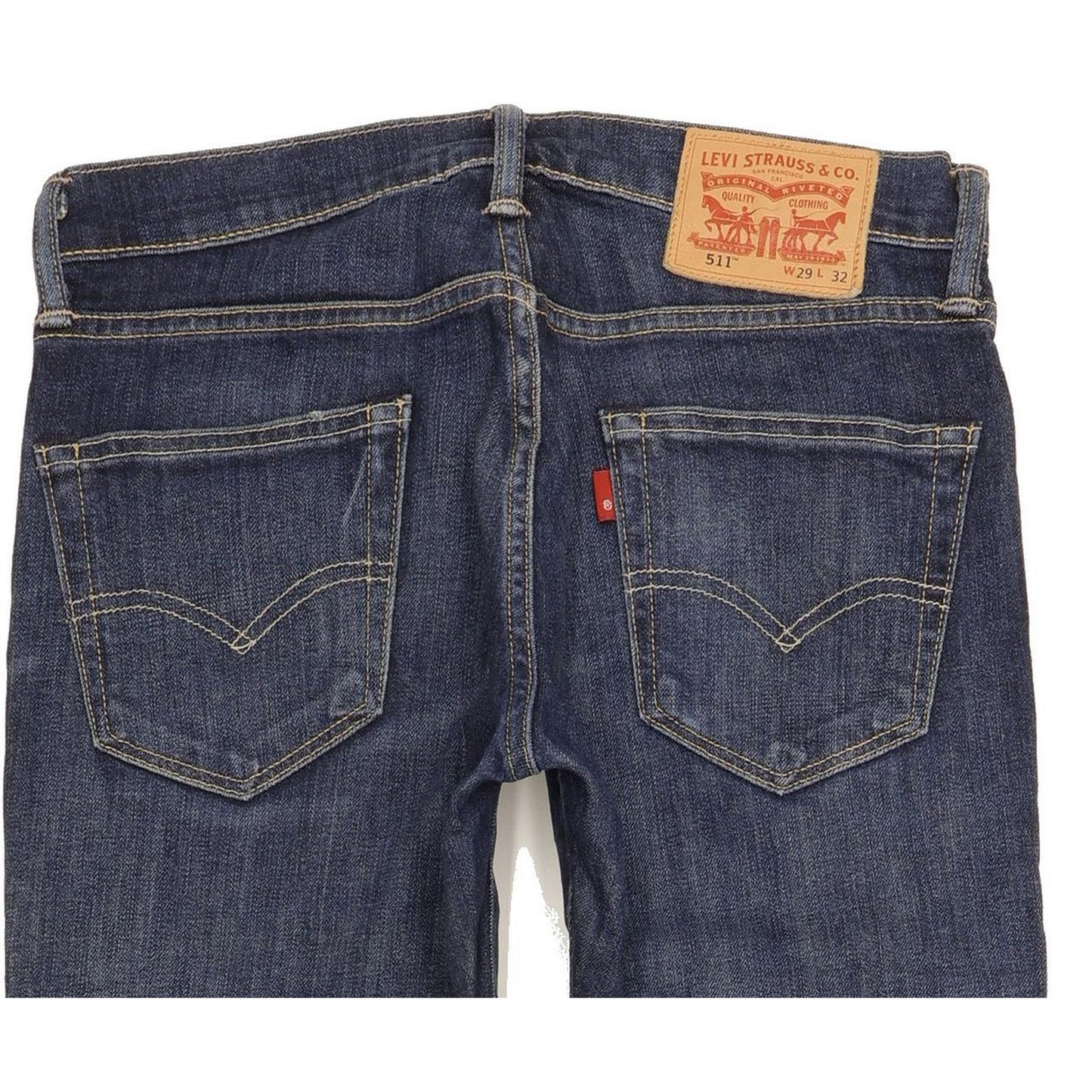 Levi's 511 Men Blue Straight Slim Stretch Jeans W29 L32