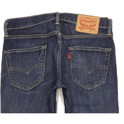 Levi's 511 Men Blue Straight Slim Stretch Jeans W29 L32