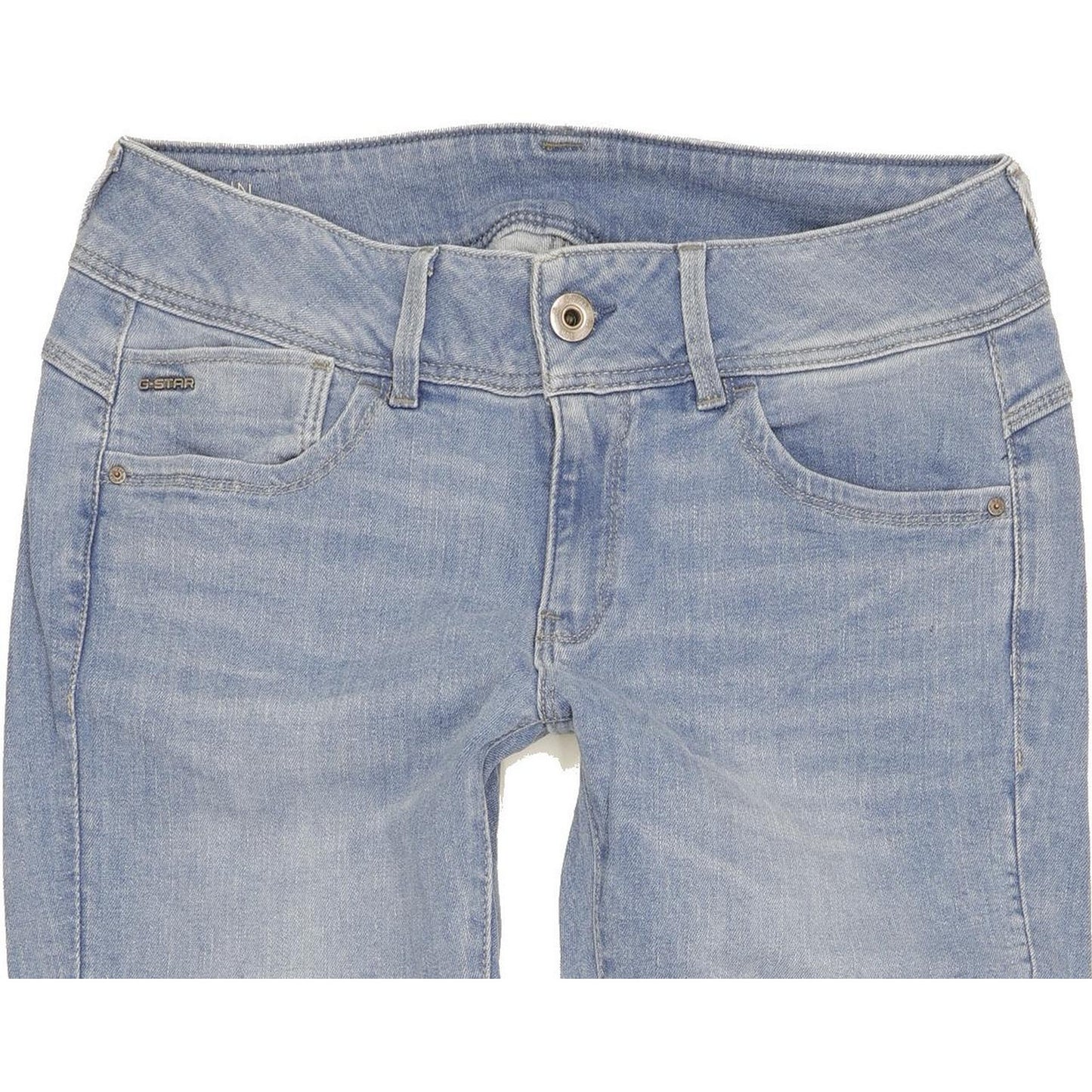 G-Star Lynn Women Blue Skinny Slim Stretch Jeans W28 L29