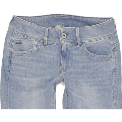 G-Star Lynn Women Blue Skinny Slim Stretch Jeans W28 L29