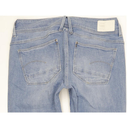 G-Star Lynn Women Blue Skinny Slim Stretch Jeans W28 L29