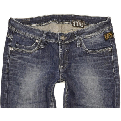 G-Star New Tag Women Blue Skinny Slim Stretch Jeans W30 L30