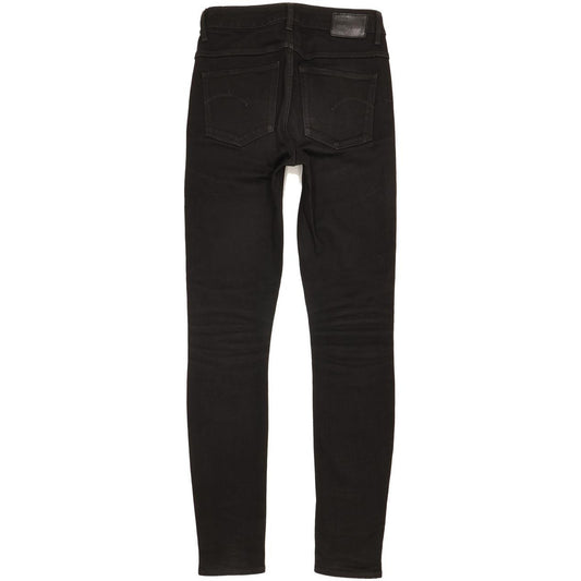 G-Star 3301 Deconst Women Black Skinny Slim Jeans W25 L31