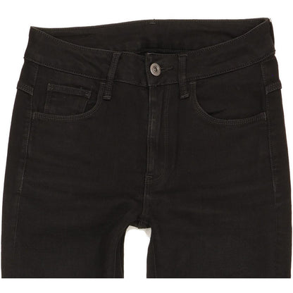 G-Star 3301 Deconst Women Black Skinny Slim Jeans W25 L31
