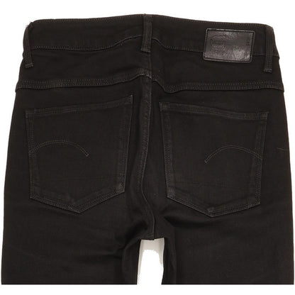 G-Star 3301 Deconst Women Black Skinny Slim Jeans W25 L31