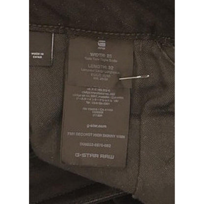 G-Star 3301 Deconst Women Black Skinny Slim Jeans W25 L31