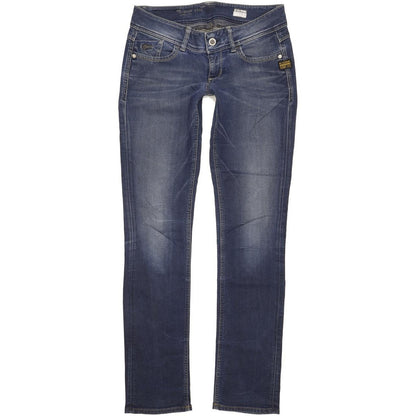 G-Star Lynn Women Blue Straight Slim Stretch Jeans W29 L35
