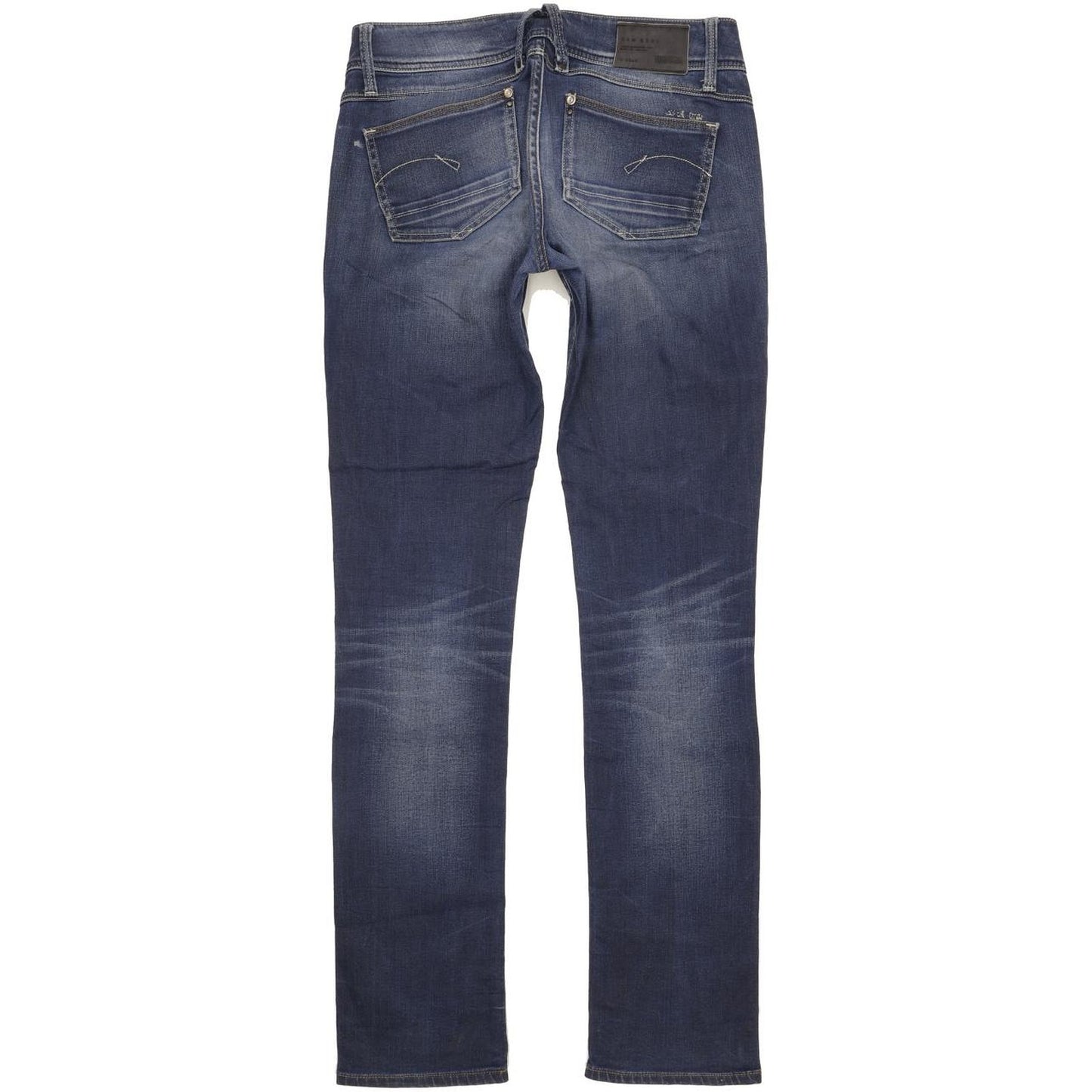 G-Star Lynn Women Blue Straight Slim Stretch Jeans W29 L35