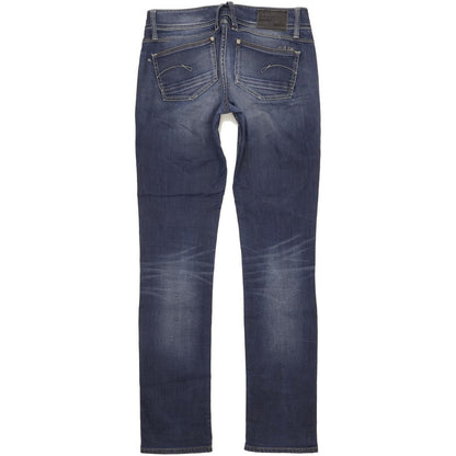 G-Star Lynn Women Blue Straight Slim Stretch Jeans W29 L35