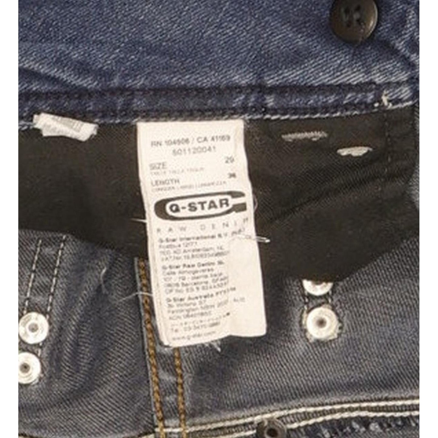G-Star Lynn Women Blue Straight Slim Stretch Jeans W29 L35