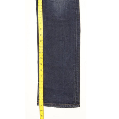 G-Star Lynn Women Blue Straight Slim Stretch Jeans W29 L35