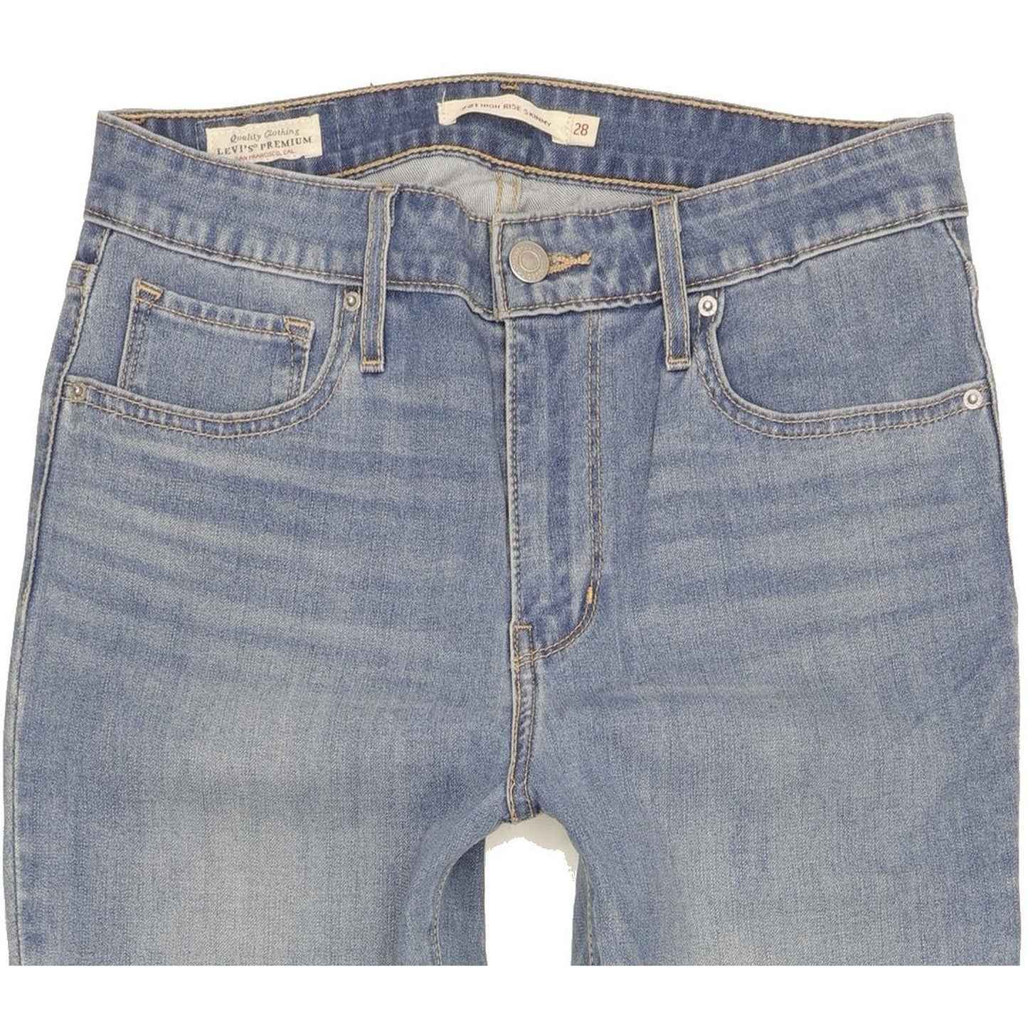 Levi's 721 Women Blue Skinny Slim Stretch Jeans W28 L30