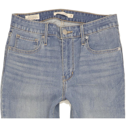 Levi's 721 Women Blue Skinny Slim Stretch Jeans W28 L30